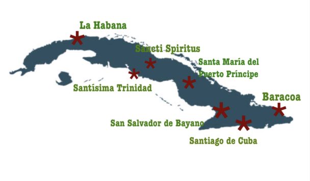 Siete villas cubanas