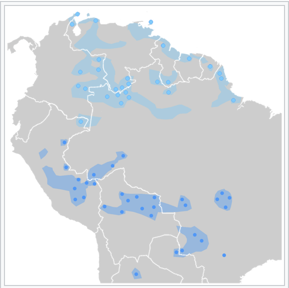 Dispersión de la lengua arawak en Suramérica