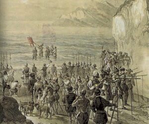 Descubrimiento del Mar del Sur -océano Pacífico-