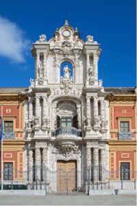 Portada actual del Palacio de San Telmo