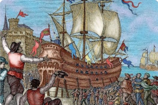 Juan Sebastián Elcano -Biografía breve - Llegada de la Nao Victoria a Sevilla -1522-