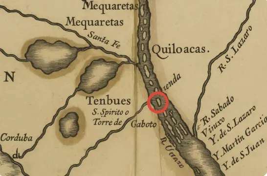 Situacion del fuerte Sancti Spiritus