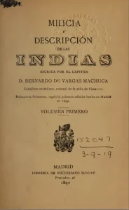 Milicia y descripción de las Indias