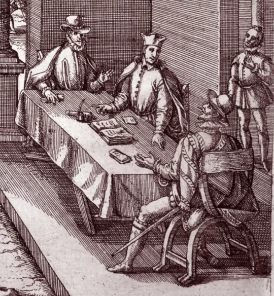 Fragmento de un grabado de Theodoro de Bry