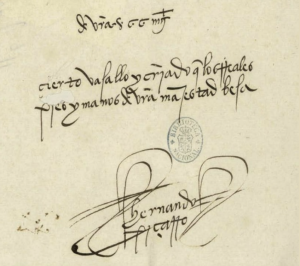 Firma Hernando Pizarro