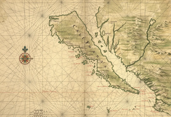 Hernán Cortés en el océano Pacífico